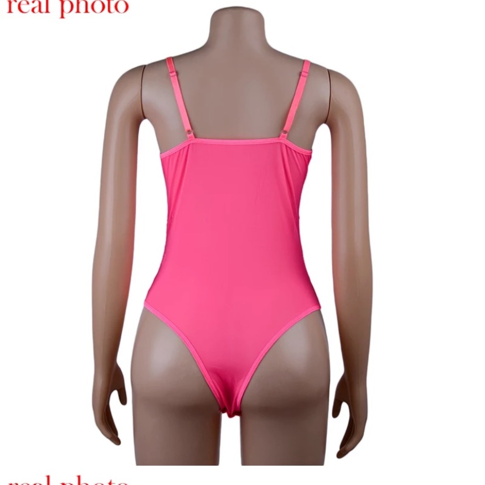 NEW Sexy Bodysuit womens lace see through L - Picture 6 of 10